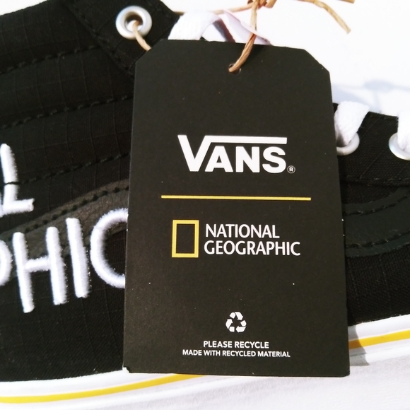 Vans x National Geographic Shoes High Size Sneakers Logo Size 8.5 9 - Picture 11 of 14